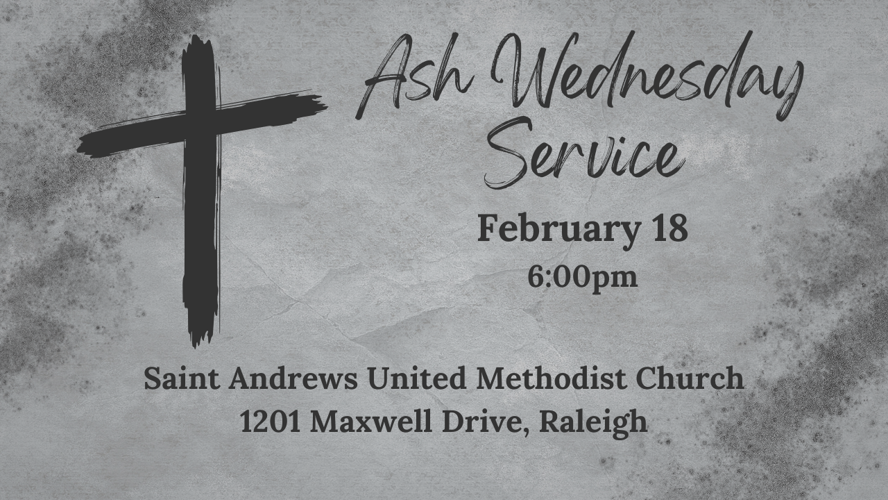 Saint Andrews UMC Ash Wednesday Service